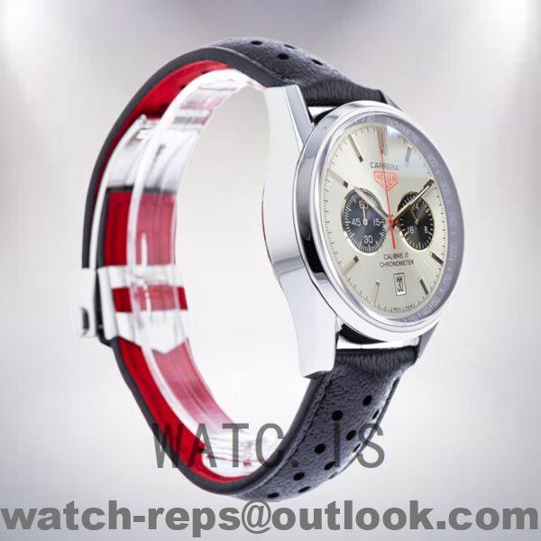 Tag Heuer Carrera Men 43mm CV2119.FC6310 Quartz Silver-tone Watch - Image 3
