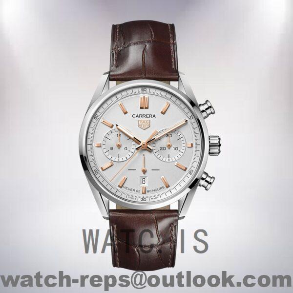 Tag Heuer Carrera Men 43mm CBN2013.FC6483 White Dial Watch - Image 2
