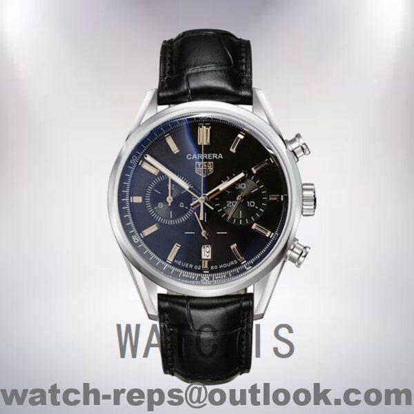 Tag Heuer Carrera Men CBN2010.BA0642-001 43mm Black Dial Watch - Image 2