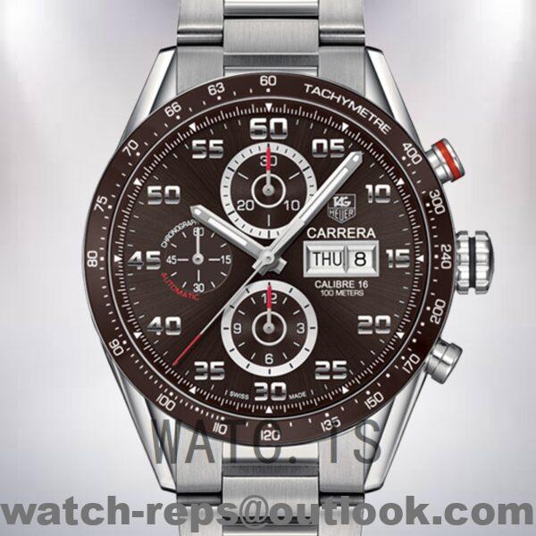 Tag Heuer Carrera Men's CV2A1S.BA0799 43mm Silver-tone Bracelet Watch
