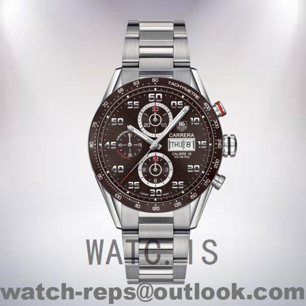 Tag Heuer Carrera Men's CV2A1S.BA0799 43mm Silver-tone Bracelet Watch - Image 2