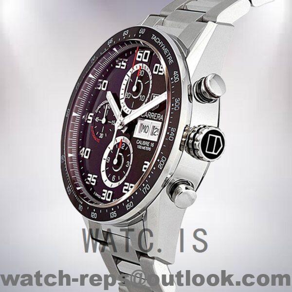 Tag Heuer Carrera Men's CV2A1S.BA0799 43mm Silver-tone Bracelet Watch - Image 3