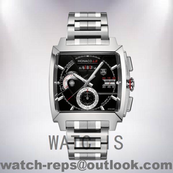 Tag Heuer Monaco 43mm CAL2110.BA0781 Men's Black Dial Watch - Image 2