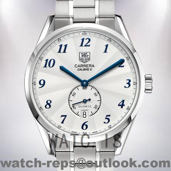Tag Heuer Carrera 43mm Men WAS2111.BA0732 Quartz Silver-tone Watch