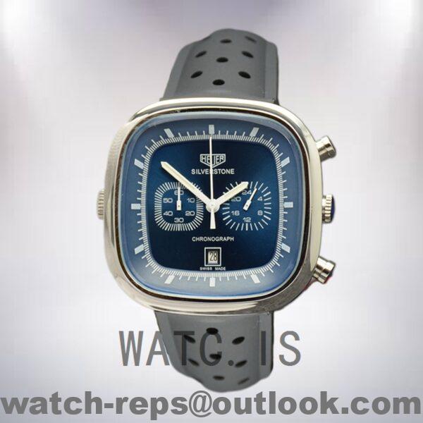 Tag Heuer Silverstone 43mm SilverstoneBLSR-004 Men Silver-tone Rubber Band Watch - Image 2