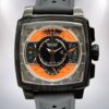 Tag Heuer Monaco MonacoBKAR-004 43mm Men Quartz Rubber Band Watch