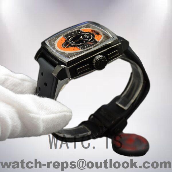 Tag Heuer Monaco MonacoBKAR-004 43mm Men Quartz Rubber Band Watch - Image 3