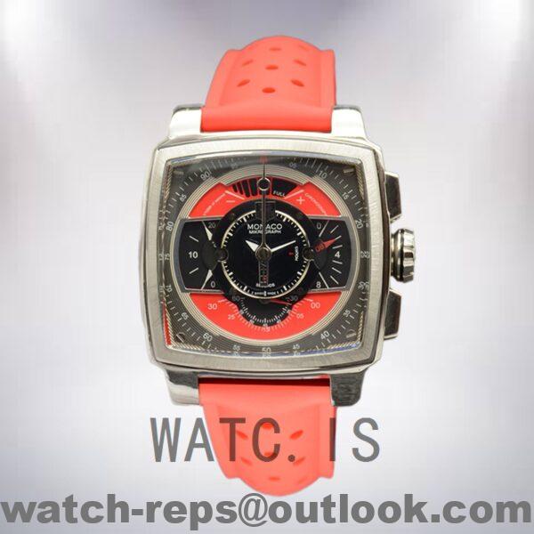 Tag Heuer Monaco 43mm MonacoBKAR-001 Men Silver-tone Watch - Image 2