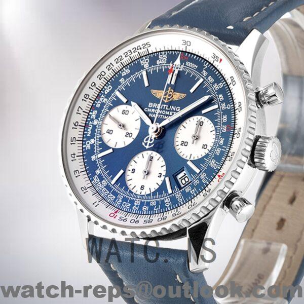 Breitling Navitimer Men's 46mm/43mm A23322 Leather Strap Automatic Watch - Image 4