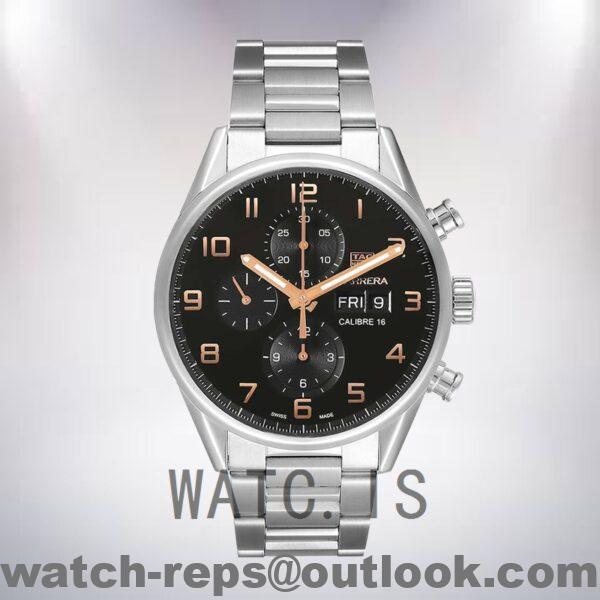 Tag Heuer Carrera Men's CV2A1AB.BA0738 43mm Quartz Black Dial Watch - Image 2
