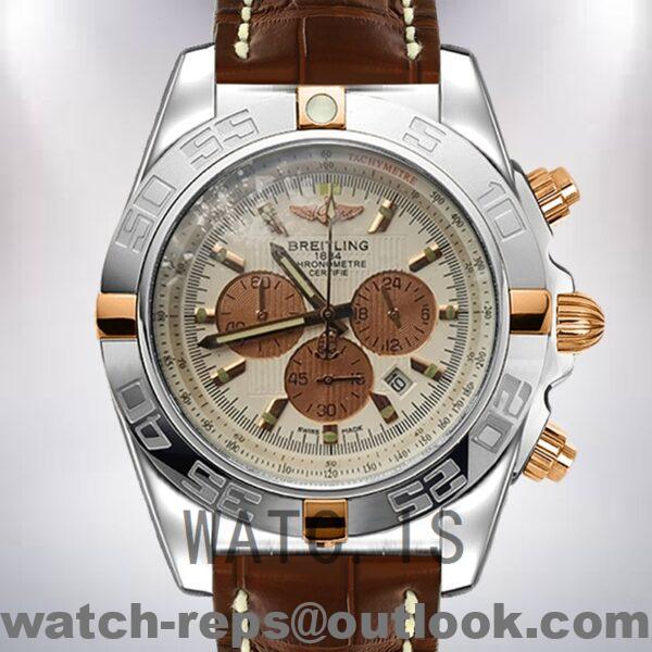 Breitling Chronomat 44 Men's BG074 43mm White Dial Watch