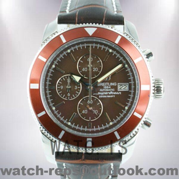 Breitling SuperOcean Heritage 46mm Men's A13320-H Brown Dial Quartz Watch