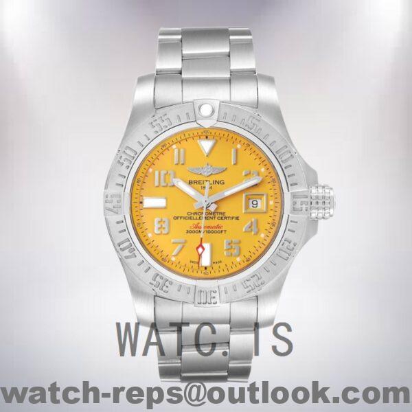 Breitling Avenger A17331101I1A1 Men's 46mm/44mm Yellow Dial Bracelet Watch - Image 2