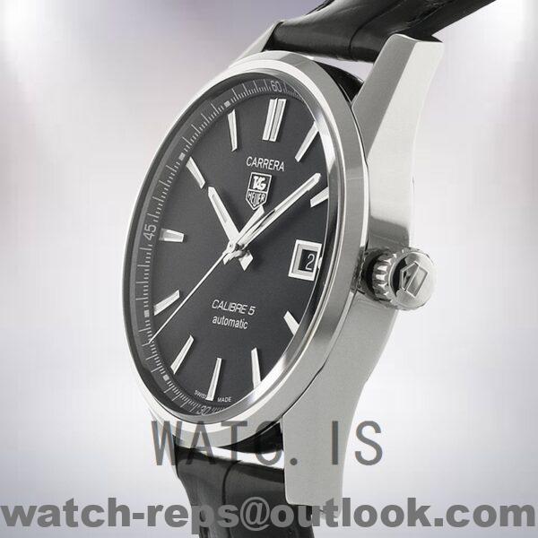 Tag Heuer Carrera WAR211A.FC6180 Men's 43mm Leather Strap Watch - Image 4