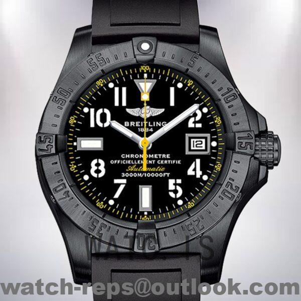 Breitling Avenger 45mm Men's M17330 Rubber Band Watch