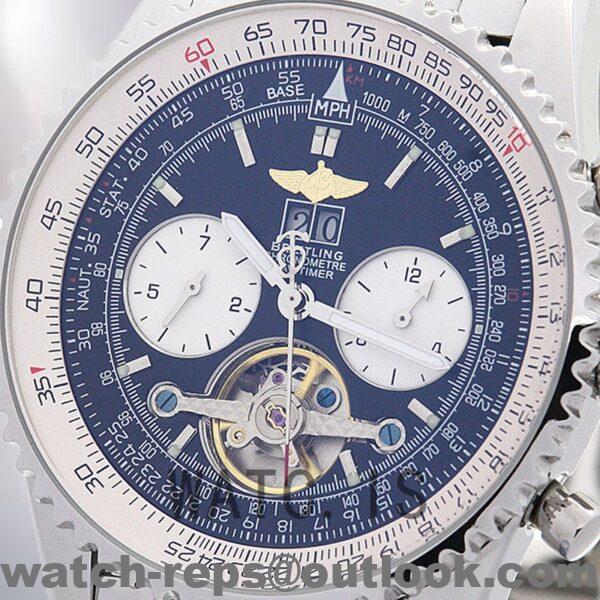 Breitling Navitimer Men's A24322 46mm Black Dial Bracelet Watch - Image 3