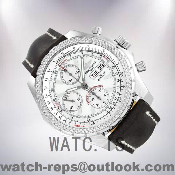 Breitling Bentley A13362 Men's 46mm Quartz Silver-tone Watch - Image 3