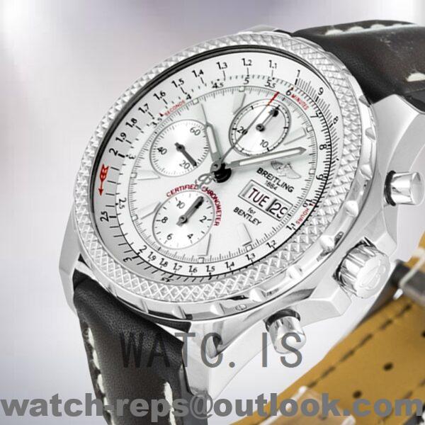 Breitling Bentley A13362 Men's 46mm Quartz Silver-tone Watch - Image 4