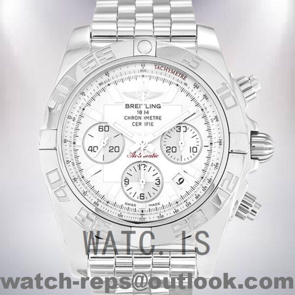 Breitling Chronomat Men's AB0110 43mm Silver-tone Watch