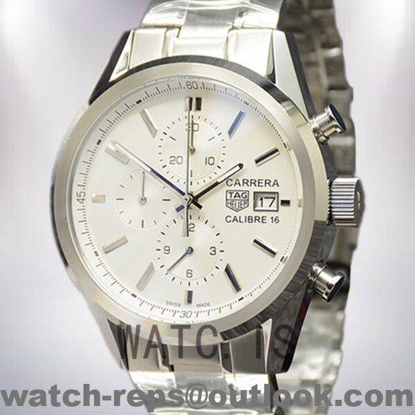 Tag Heuer Carrera CBK2112-001 43mm Men White Dial Quartz Watch