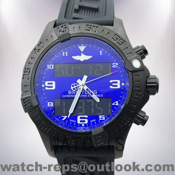 Breitling Exospace 46mm ExospaceB55-009 Men's Quartz Rubber Band Watch