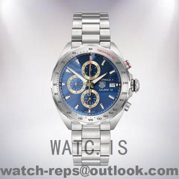 Tag Heuer Formula 1 CAZ2015.BA0876 Men 43mm Blue Dial Silver-tone Watch 5