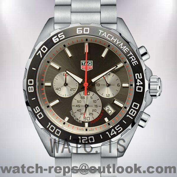 Tag Heuer Formula 1 Men 43mm CAZ1018-001 Grey Dial Bracelet Watch