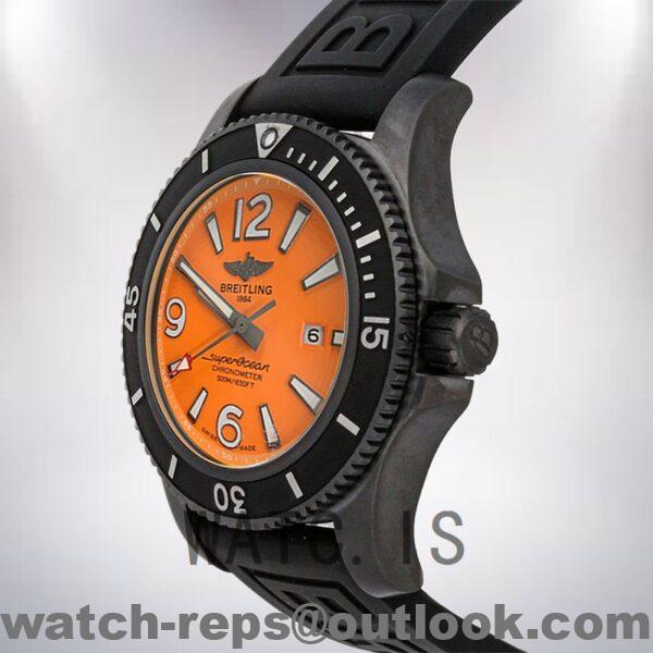 Breitling Superocean M17368D71I1S2 Men's 46mm Rubber Band Black-tone Watch - Image 3