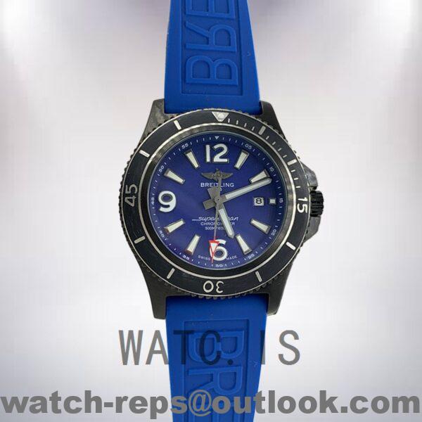 Breitling Superocean 46mm Men's M17368D71C1S2 Black-tone Rubber Band Watch - Image 2