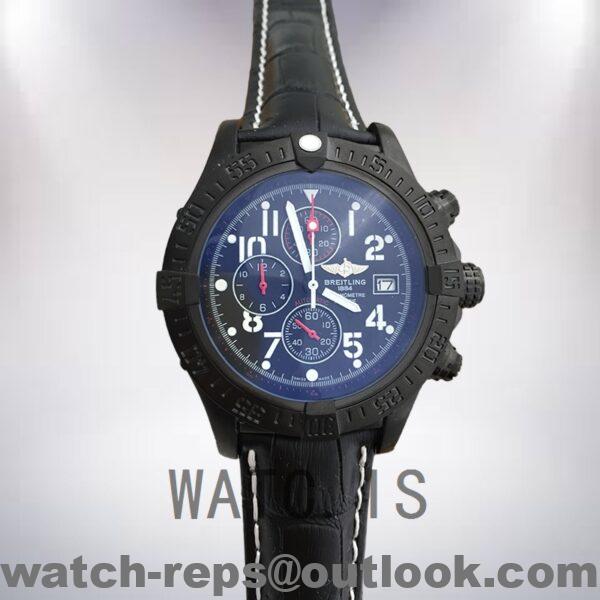 Breitling Avenger M13370 46mm Men's Leather Strap Watch - Image 2