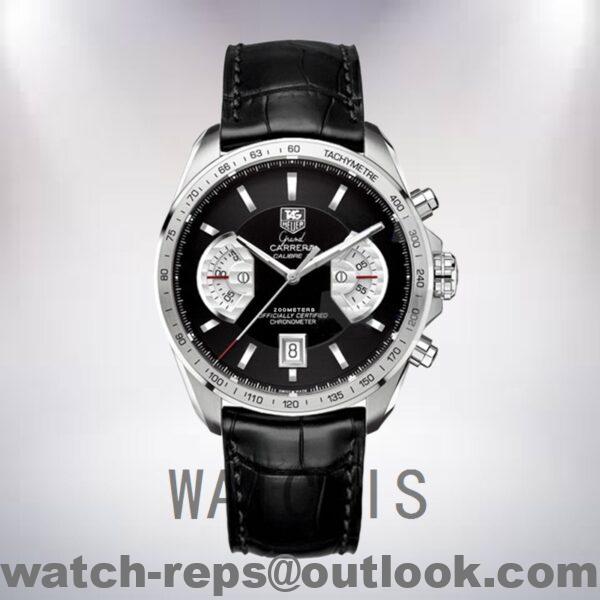 Tag Heuer Grand Carrera CAV511A.FC6225 43mm Men Black Dial Watch - Image 2