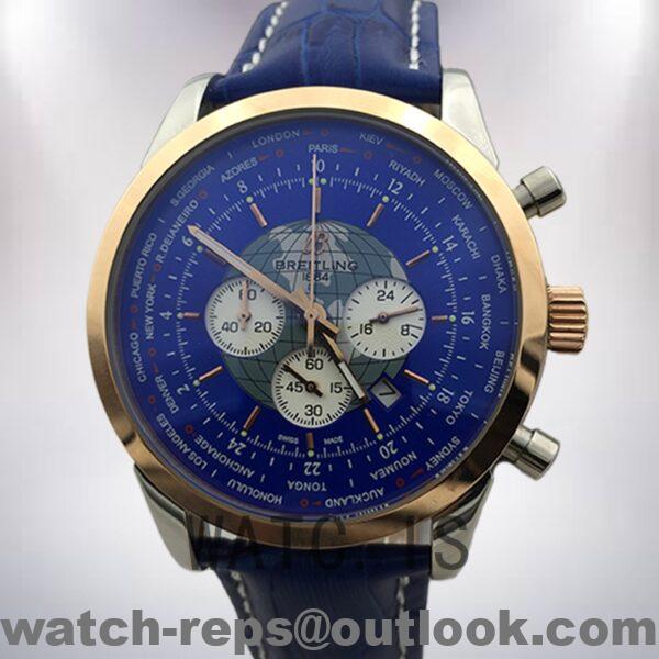 Breitling Transocean AB0510U4-002 Men's 46mm Silver-tone Watch
