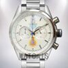 Tag Heuer Carrera CarreraWSB-014 43mm Men Silver-tone White Dial Watch