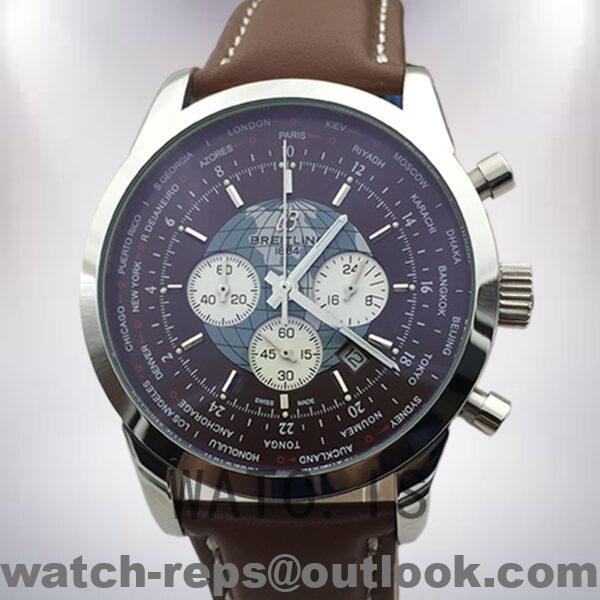 Breitling Transocean AB0510U4 Men's 46mm Silver-tone Watch