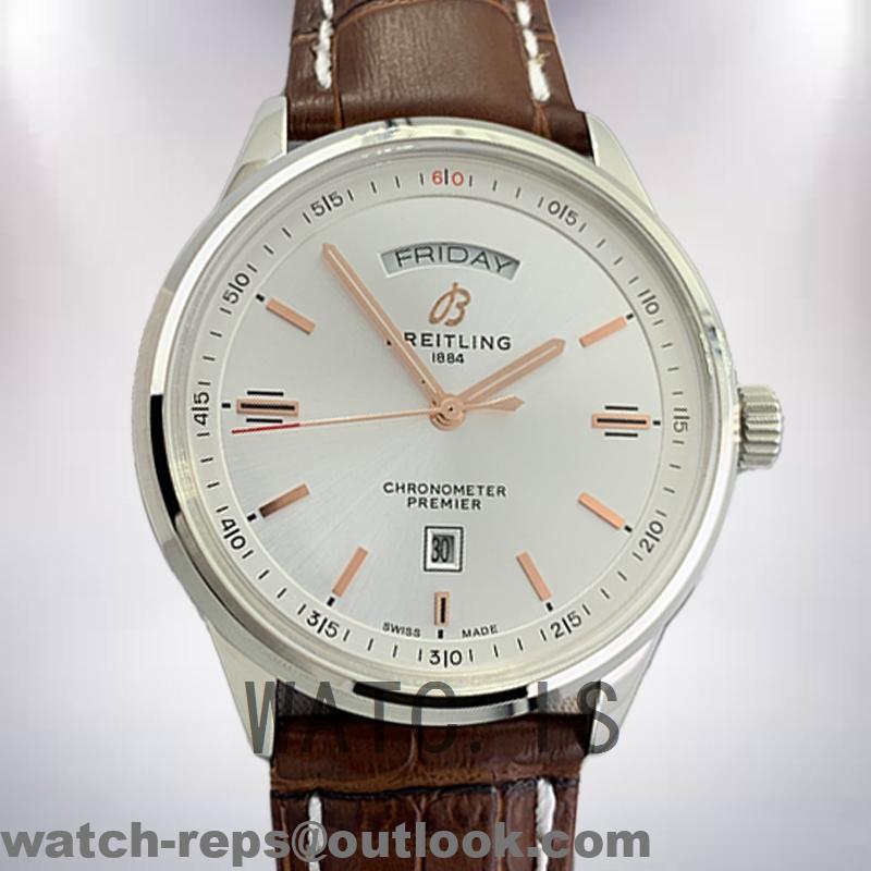 Breitling Premier Men’s 46mm A45340211G1X4-001 Silver-tone Automatic Watch 2