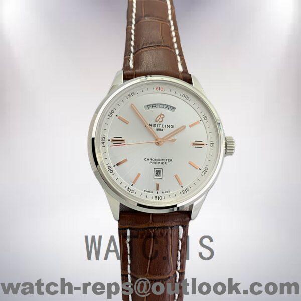 Breitling Premier 46mm A45340211G1X4-002 Men's White Dial Silver-tone Watch - Image 2