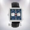 Tag Heuer Monaco 40*40mm CAW211P.FC6356 Men's Blue Dial Leather Strap Watch - Image 2