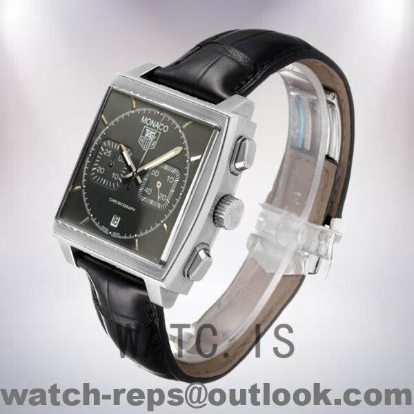Tag Heuer Monaco CAW2110.FC6177 Men's 40mm Japanese Quartz Black Dial Watch - Image 3