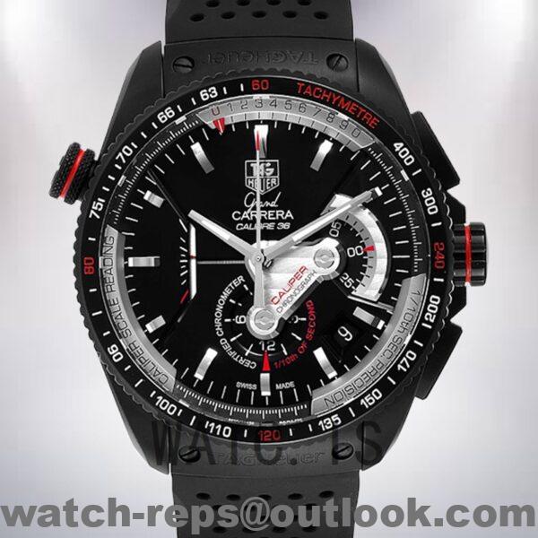 Tag Heuer Carrera CAV5185.FC6237 Men's 43mm Black-tone Watch