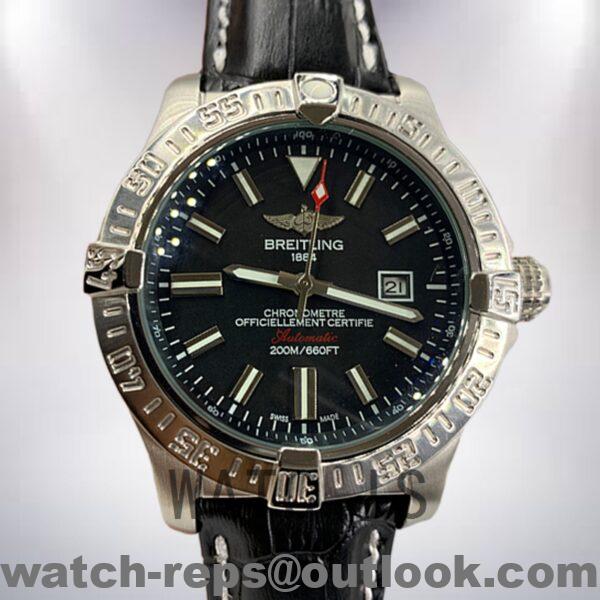 Breitling Avenger A3239011 46mm Men's Leather Strap Watch