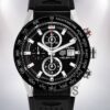 Tag Heuer Carrera 43mm Men's CAR201Z.BA0714 Rubber Band Japanese Quartz Watch