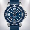 Breitling Superocean Men's A17366D81C1S1 46mm Silver-tone Blue Dial Watch