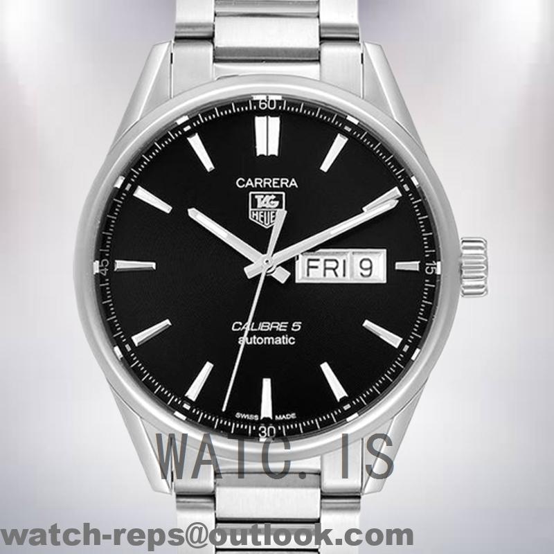 Tag Heuer Carrera 43mm Men’s WAR201C.BA0723 Silver-tone Watch 3