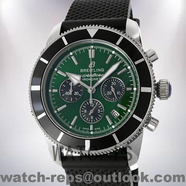 Breitling Superocean AB01621A1L1S1 Men’s 46mm Quartz/Automatic Green Dial Watch 4