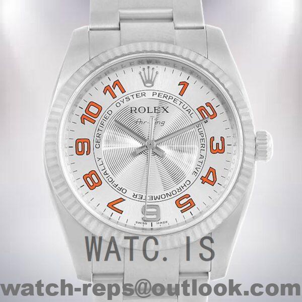Rolex Air-king 114234SAO 36mm Men's Oyster Bracelet Silver Dial Watch