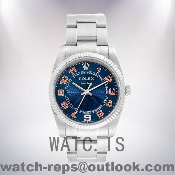 Rolex Air-king 36mm 114234BLAO Men's Oyster Bracelet Watch - Image 2
