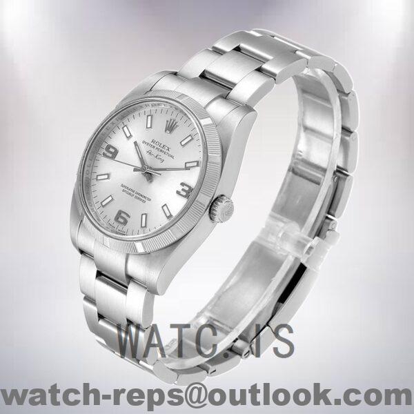 Rolex Air-king 114210SSO 36mm Men's Silver Dial Oyster Bracelet Watch - Image 3