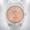 Rolex Air-king Men's 36mm 114200-70190 Silver-tone Pink Dial Watch
