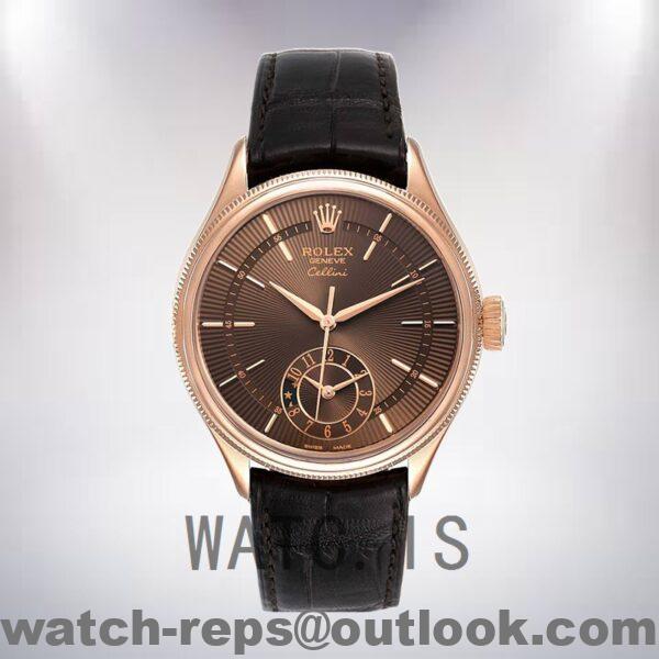 Rolex Cellini Men's m50525-0016 39mm Brown Dial Watch - Image 2