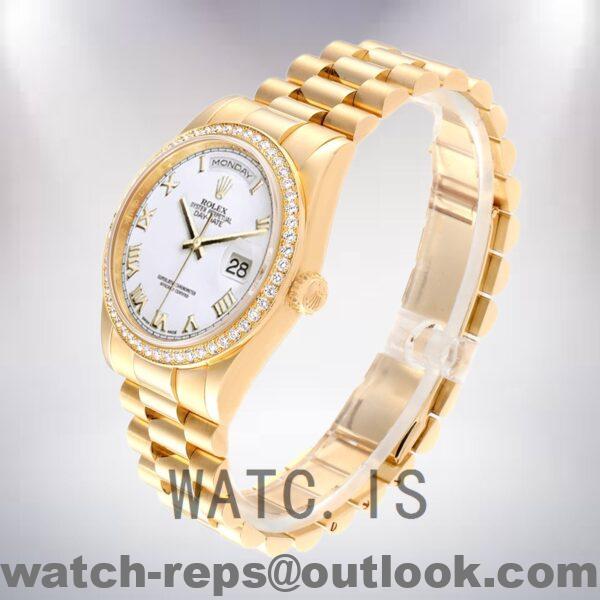 Rolex Day-Date Men's 36mm m118348-0150 Oyster Bracelet/President Bracelet Watch - Image 3